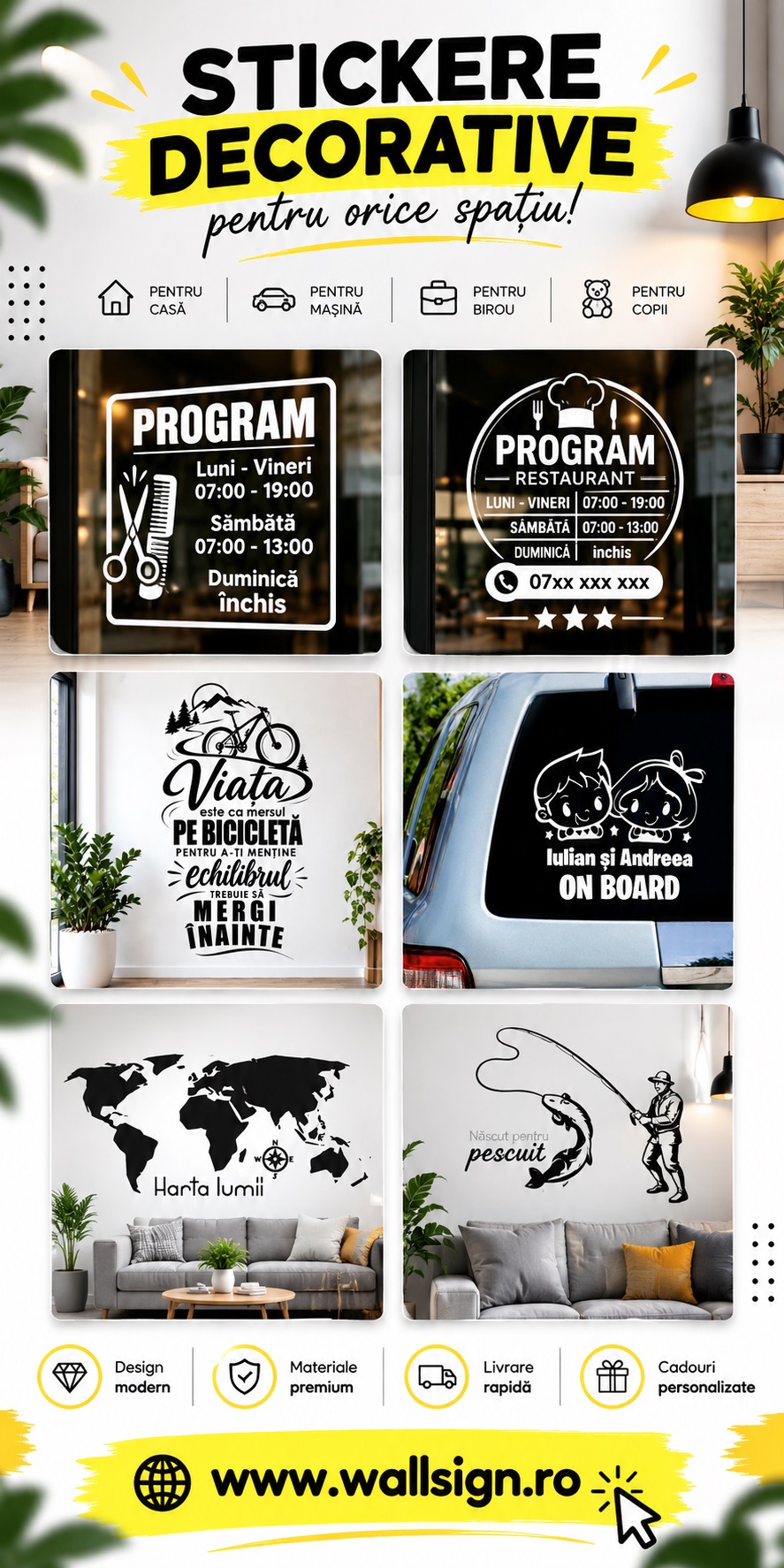 stickere decorative wallsign